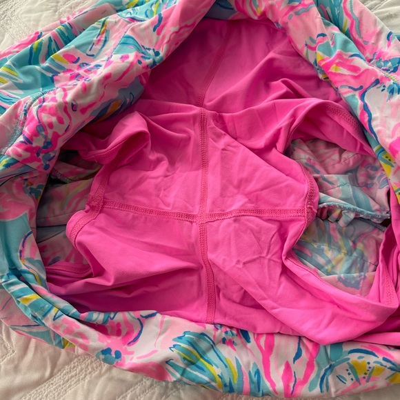 Lilly Pulitzer Luxletic Fionna Skort Blue Ibiza Gimme the Juice XL extra large - Picture 4 of 7